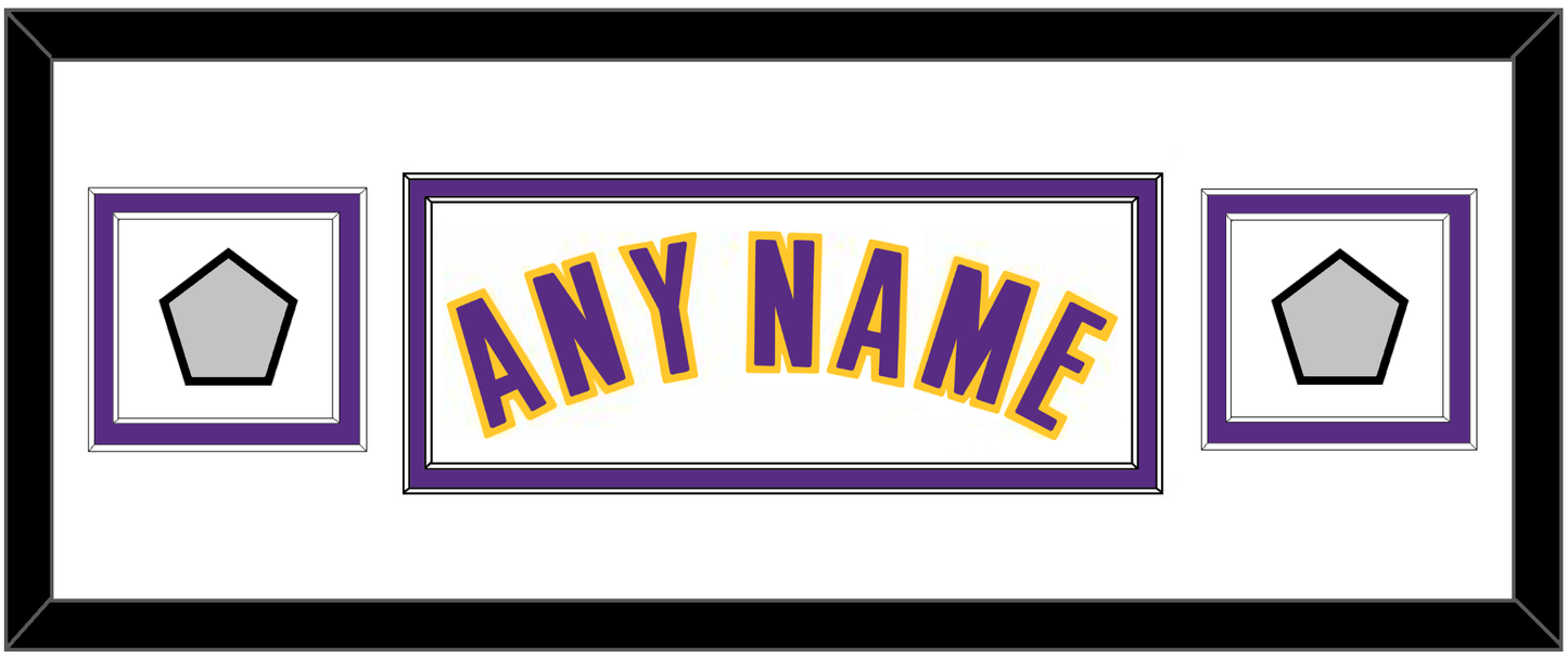 Los Angeles Name & 2 Trophy Patches - Alternate White (2002-2018) - Signature Tier 2