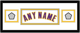 Los Angeles Name & 2 Champions Patches - Alternate White (2002-2018) - Double Mat 4