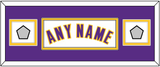 Los Angeles Name & 2 Champions Patches - Alternate White (2002-2018) - Double Mat 6