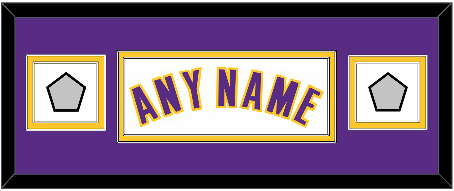 Los Angeles Name & 2 Finals Patches - Alternate White (2002-2018) - Signature Tier 6