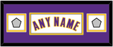 Los Angeles Name & 2 Trophy Patches - Alternate White (2002-2018) - Double Mat 6