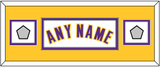 Los Angeles Name & 2 Trophy Patches - Alternate White (2002-2018) - Double Mat 8