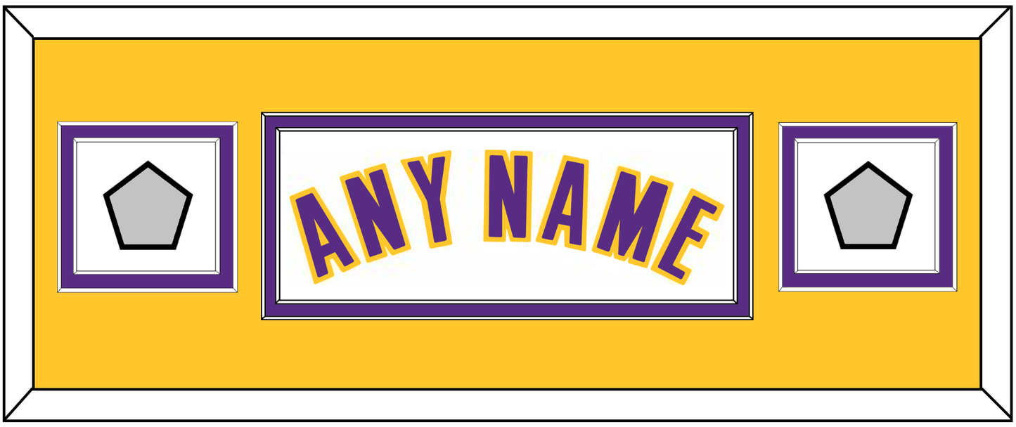 Los Angeles Name & 2 Finals Patches - Alternate White (2002-2018) - Signature Tier 8