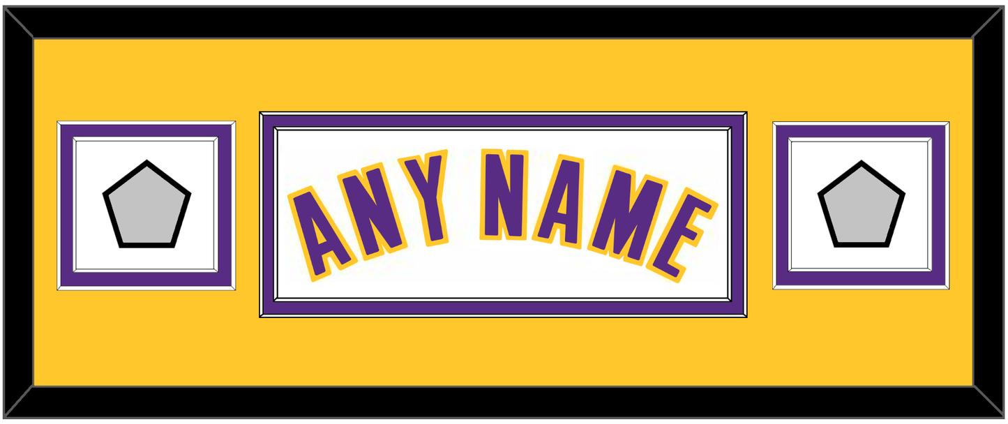 Los Angeles Name & 2 Finals Patches - Alternate White (2002-2018) - Signature Tier 8