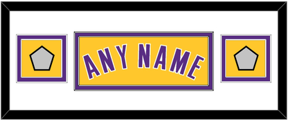 Los Angeles Name & 2 Trophy Patches - Home Yellow (1999-2018) - Signature Tier 2