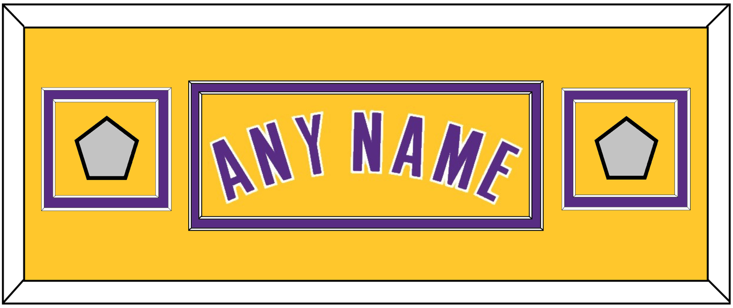Los Angeles Name & 2 Champions Patches - Home Yellow (1999-2018) - Signature Tier 4