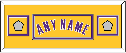 Los Angeles Name & 2 Champions Patches - Home Yellow (1999-2018) - Signature Tier 4