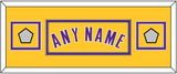 Los Angeles Name & 2 Trophy Patches - Home Yellow (1999-2018) - Double Mat 4