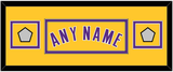 Los Angeles Name & 2 Trophy Patches - Home Yellow (1999-2018) - Double Mat 4