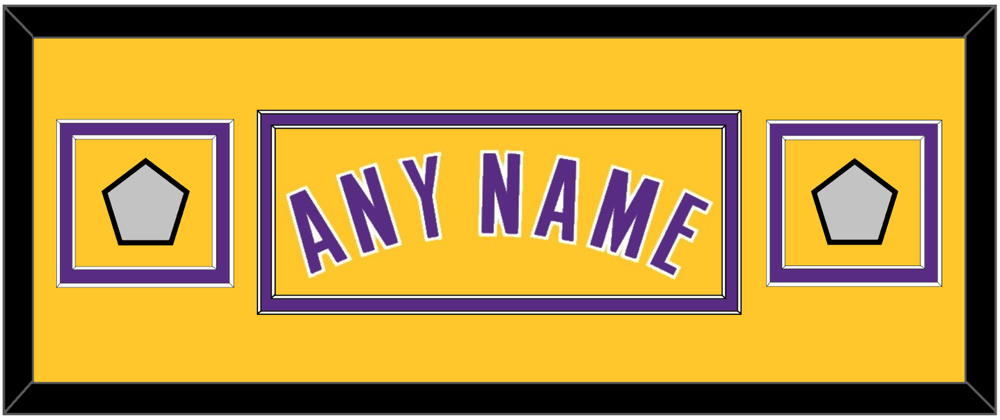 Los Angeles Name & 2 Champions Patches - Home Yellow (1999-2018) - Signature Tier 4