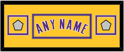 Los Angeles Name & 2 Champions Patches - Home Yellow (1999-2018) - Signature Tier 4