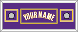 Los Angeles Name & 2 Finals Patches - Road Purple (1999-2004) - Double Mat 4