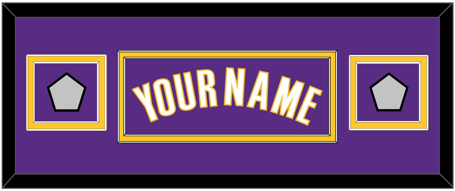 Los Angeles Name & 2 Trophy Patches - Road Purple (1999-2004) - Signature Tier 4