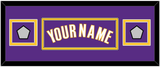 Los Angeles Name & 2 Finals Patches - Road Purple (1999-2004) - Double Mat 4