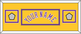 Los Angeles Name & 2 Finals Patches - Home Yellow (1999-2018) - Double Mat 4