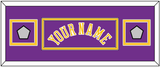 Los Angeles Name & 2 Trophy Patches - Road Purple (1978-1997) - Double Mat 4
