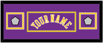 Los Angeles Name & 2 Champions Patches - Road Purple (1978-1997) - Signature Tier 4