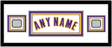 Los Angeles Name & 2 Trophy Patches - Alternate White (2002-2018) - Triple Mat 2