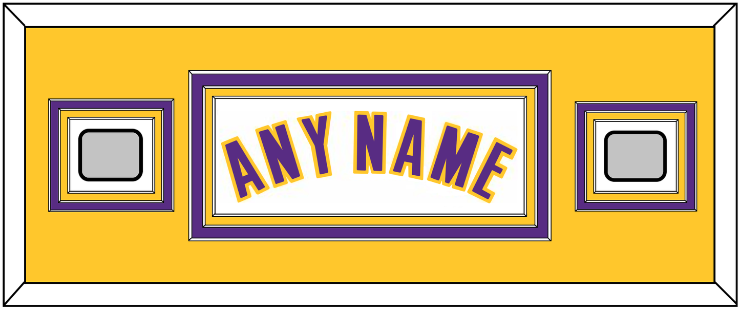 Los Angeles Name & 2 Finals Patches - Alternate White (2002-2018) - Premier Tier 6