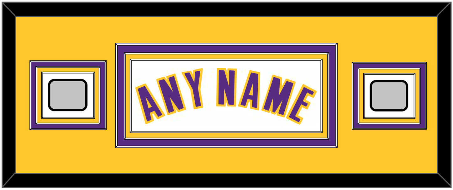 Los Angeles Name & 2 Trophy Patches - Alternate White (2002-2018) - Premier Tier 6