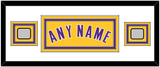 Los Angeles Name & 2 Champions Patches - Home Yellow (1999-2018) - Triple Mat 2