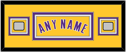 Los Angeles Name & 2 Champions Patches - Home Yellow (1999-2018) - Premier Tier 4