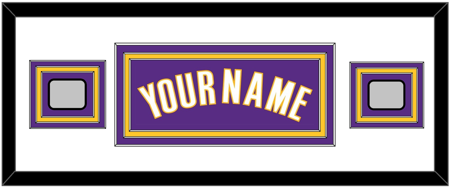 Los Angeles Name & 2 Finals Patches - Road Purple (1999-2004) - Premier Tier 2