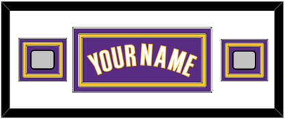 Los Angeles Name & 2 Finals Patches - Road Purple (1999-2004) - Premier Tier 2