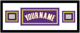 Los Angeles Name & 2 Champions Patches - Road Purple (1999-2004) - Triple Mat 2