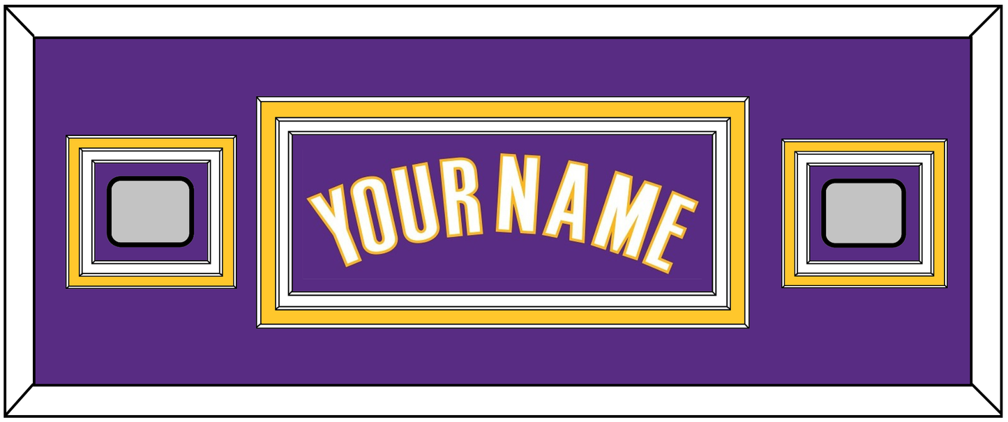 Los Angeles Name & 2 Finals Patches - Road Purple (1999-2004) - Premier Tier 4