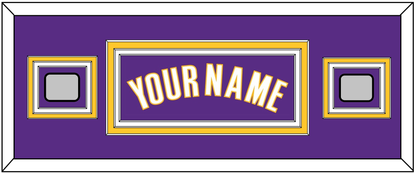 Los Angeles Name & 2 Finals Patches - Road Purple (1999-2004) - Premier Tier 4