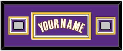 Los Angeles Name & 2 Finals Patches - Road Purple (1999-2004) - Premier Tier 4
