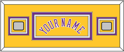 Los Angeles Name & 2 Champions Patches - Home Yellow (1978-1997) - Premier Tier 4