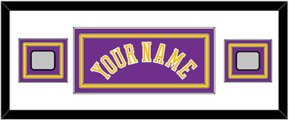 Los Angeles Name & 2 Champions Patches - Road Purple (1978-1997) - Premier Tier 2