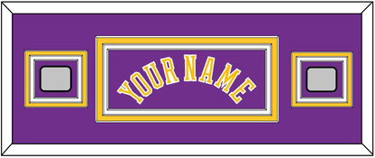 Los Angeles Name & 2 Champions Patches - Road Purple (1978-1997) - Premier Tier 4