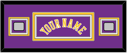 Los Angeles Name & 2 Champions Patches - Road Purple (1978-1997) - Premier Tier 4