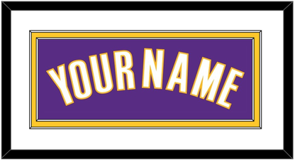 Los Angeles Name - Road Purple (1999-2004) - Signature Tier 1