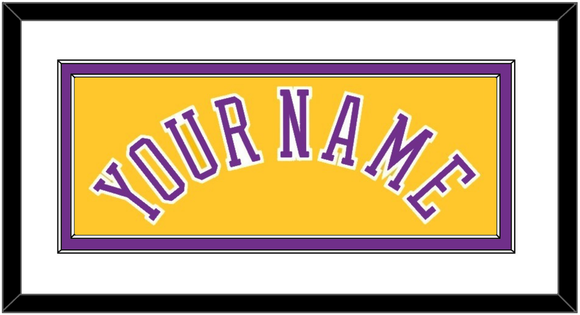 Los Angeles Name - Home Yellow (1978-1999) - Double Mat 1