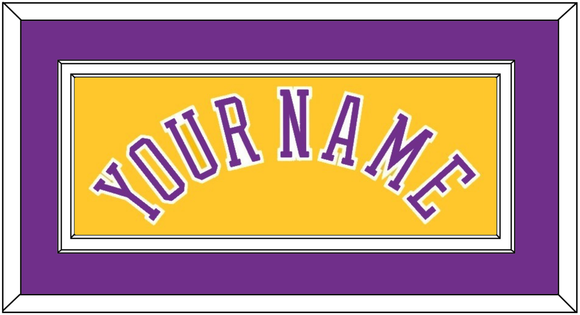 Los Angeles Name - Home Yellow (1978-1999) - Double Mat 3