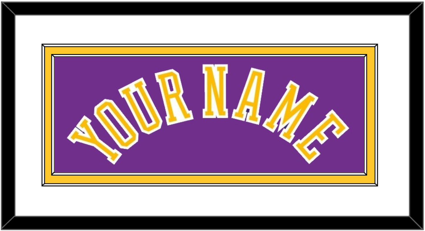 Los Angeles Name - Road Purple (1978-1997) - Signature Tier 1