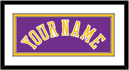 Los Angeles Name - Road Purple (1978-1997) - Signature Tier 1