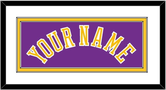 Los Angeles Name - Road Purple (1967-1999) - Double Mat 1