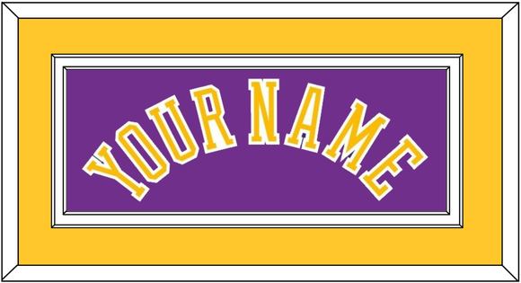 Los Angeles Name - Road Purple (1967-1999) - Double Mat 2