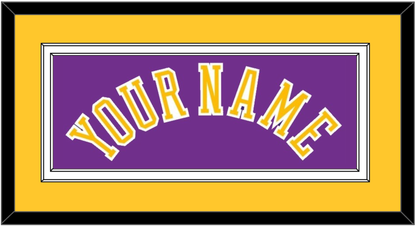 Los Angeles Name - Road Purple (1978-1997) - Signature Tier 2