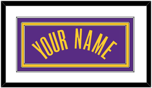 Los Angeles Name - Purple Statement - Triple Mat 1