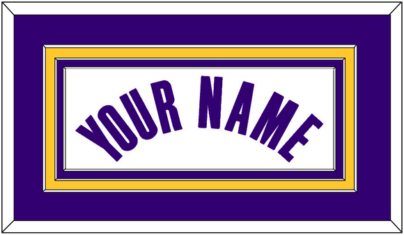 Los Angeles Name - White Association - Triple Mat 3