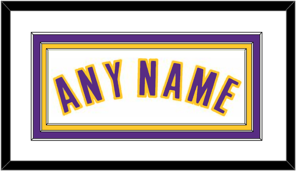 Los Angeles Name - Home White (2002-2018) - Triple Mat 1