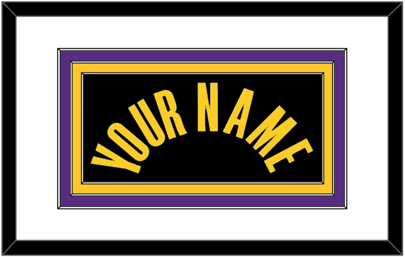 Los Angeles Name - Black Mamba - Triple Mat 1