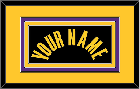 Los Angeles Name - Black Mamba - Triple Mat 2