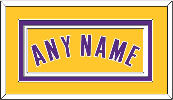 Los Angeles Name - Home Yellow (1999-2018) - Triple Mat 2